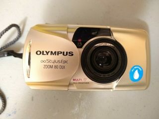 Olympus Infinity Stylus Epic Zoom 80 Deluxe Film Camera - RARE 2