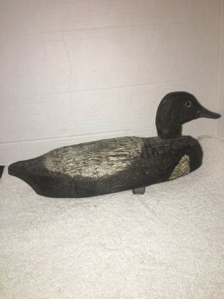 Antique Old Duck Decoy Hand Carved Wood Weighted 14” Hunting Folk Art Unique