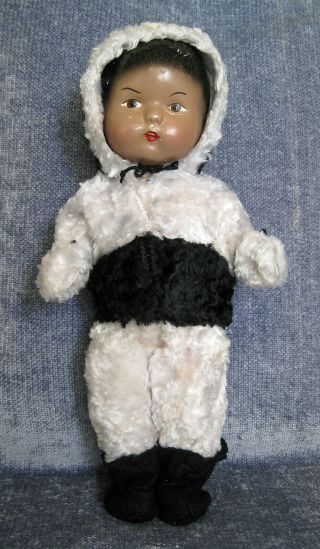 Vintage Koweeka Eskimo Doll By Earle Pullan Co.  Of Canada,  In Clothing