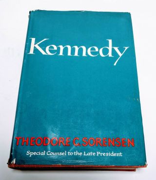 Kennedy By Theodore C Sorensen 1965 Edition And 2 Rare 1975 News Paper Articles