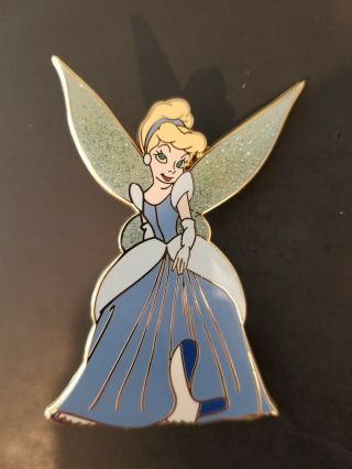 Disney Shopping Jumbo Tinker Bell As Cinderella Costume Pin Le300 Halloween Rare