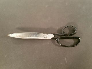 Antique Large Wiss Sewing Scissors 30,  10 " Long,  6 " Blades,  Newark,  Nj