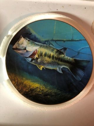 Vintage Rare The Strike Bass Collectors Plate By Larry Tople Danbury A694