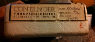 Thompson Center Contender Box For 10 " 44 Magnum Pistol Rare Early Box