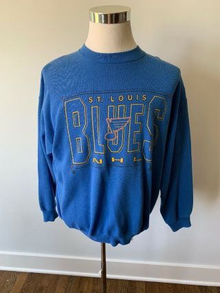 St.  Louis Blues Vintage Nhl Mens Size Xl (like L) 1990s Sweatshirt Rare
