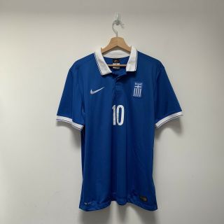 Nike Greece 2014/15 Away Shirt (l) Karagounis World Cup Football Top Rare