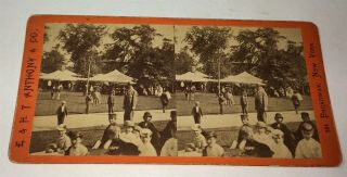 Rare E.  & H.  T.  Anthony Music Day in Central Park York Stereoview Photo NY 2