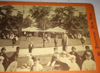 Rare E.  & H.  T.  Anthony Music Day in Central Park York Stereoview Photo NY 3