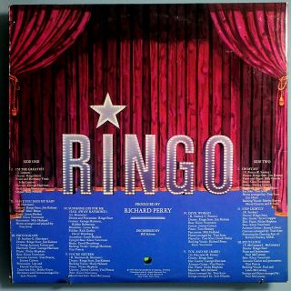 RINGO STARR w/ALL BEATLES SELF - TITLED 3rd ALBUM RARE ORIG ' 71 APPLE LP w/BOOK NM 2