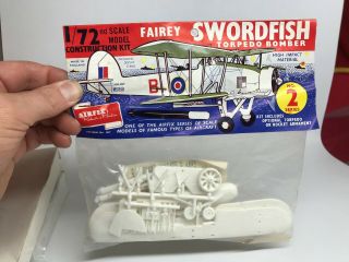Airfix 1/72 Fairey Swordfish Torpedo Bomber,  Type 1 Bagged Kit,  Series 2,  Rare.
