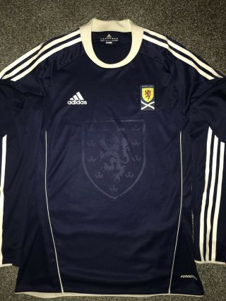 Scotland Player Issue Home Shirt 2010/12 Long Sleeved Formotion Small Rare