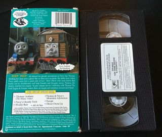 Thomas the Tank Engine & Friends Percy’s Ghostly Trick VHS Rare George Carlin 2