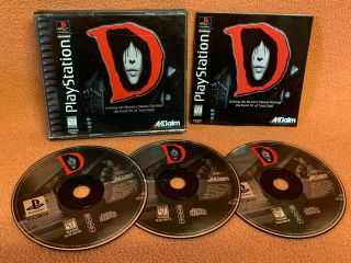 D Playstation Ps1 Psone Horror Rare Jewel Case Variant Game Complete