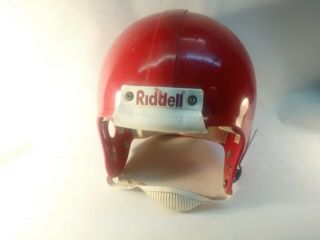 Vintage Riddell Red Little Pro Youth Football Helmet No Face Mask