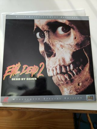 Evil Dead 2 " Blood Red " Laserdisc Ld Bruce Campbell Sam Raimi Horror Rare 1987