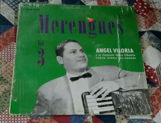 Angel Viloria Y Su Conjunto " Merengues " Salsa Romanticas Merengue Rare Lp Vg,