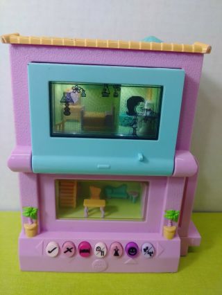 Pixel Chix Pink House 2 Story Roof Top Pool Interactive Electronic Toy 2006 Rare