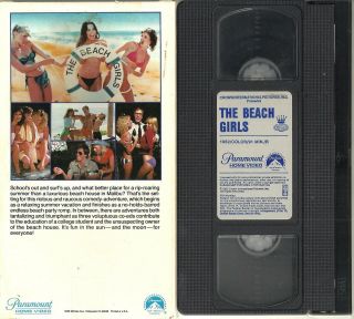 The Beach Girls VHS RARE OOP SEXY 80 ' S T&A,  Debra Blee,  Jeana Tomasina Val Kline 2