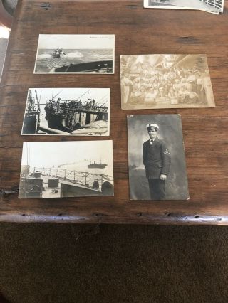 Vintage Postcards X 4 Rare Australian Ww1 Ship Hmas Encounter & Photo