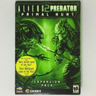 Aliens Vs Predator 2: Primal Hunt - Rare Pc Expansion Pack Game Usa Retail Boxed