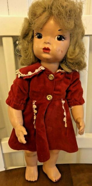 Vintage Teri Lee Doll Patent Pending Composition Doll,  Stiff Hair 1946 - 47