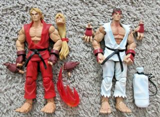 Street Fighter Sota Toys Ken And Ryu Authentic Rare Round 1