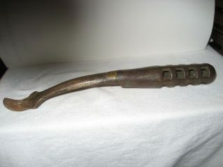 Antique Cast Iron Skeletal Handle Lid Lifter For Pot Belly Or Cook Stove 9 "