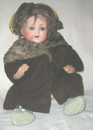 Rare Bisque Baby Doll W Composition Jtd Body Se Teeth A E A 6 Made In Nippon 15 "