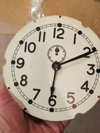 U.  S.  Navy Chelsea Clock Co Boston Wwii Era Ships Clock Movement And Dial