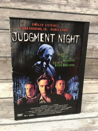 Judgment Night (dvd,  1998) Emilio Estevez,  Cuba Gooding Jr.  Oop Rare Nm Disc