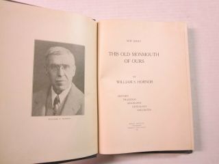 This Old Monmouth Of Ours (jersey) By William S Hornor 1932 1st Ed Very Rare