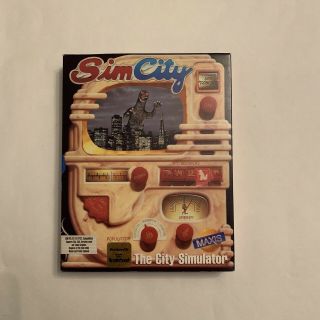 “rare” Sim City Ibm/pc Vintage Game 1989 Simulation Collectors Item