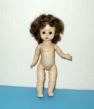 Vintage Nude Madame Alexander - Kins Wendy Walker Doll W/triple Stitch Wig 1955