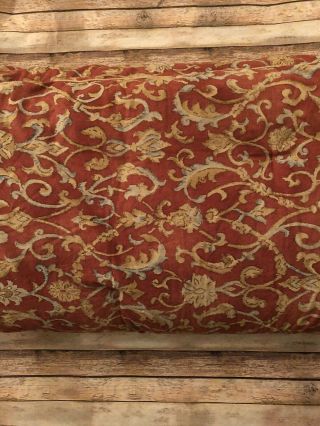 Ralph Lauren Full Queen Size Red Gold Comforter Rare Print