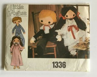 Vintage Doll Patterns With Clothes Little Vogue Boy And Girl Vogue Pattern Co.