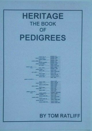 Pit Bull Book Heritage The Book Of Pedigrees Tom Ratliff Very Rare