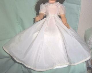 Vintage Sheer Dress W/petticoat Very Pretty Fits 14 - 15 Inch Dolls