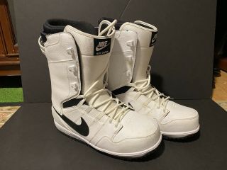 Nike Sb Vapen Snowboard Boots 447125 - 101 White Black Rare Size 13