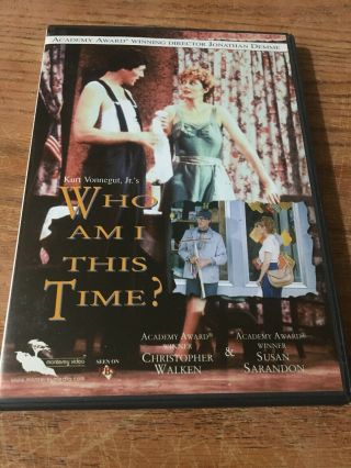 Who Am I This Time (dvd,  2006) Rare Susan Sarandon Christopher Wallen