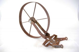 Vintage Planet Jr Single Wheel Cultivator Frame & Wheel Only