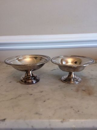 Vintage Silverplate Candy Dishes (2) Wallingford Silver Co.