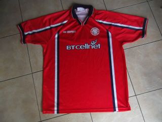 Rare 1999 - 2000 Middlesbrough Fc Errea Home Shirt Top,  Size Xl,  Bt Cellnet Logo