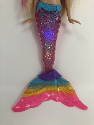 Barbie Rainbow Lights Mermaid Doll Mermaidia Lights Up 2017 14 " Pretty