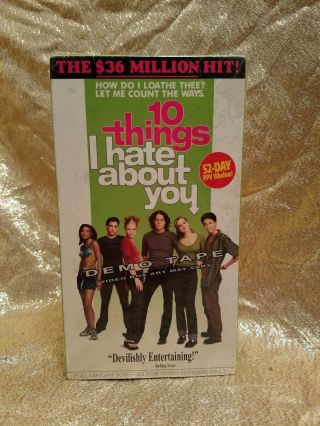 Rare 10 Things I Hate About You Demo Screener Promo Vhs Ledger Stiles