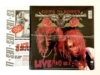 Guns N ' Roses - Lies Rare 1st Uncensored NM Shrink W/Hype Sticker,  Matte Inner 2