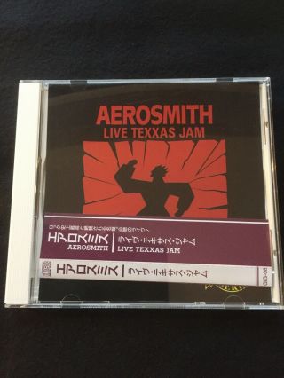 Aerosmith - Texas Jam “ Texxas Jam” Rare Japanese Cd With Obi