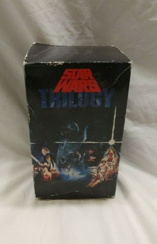 Rare Vintage Star Wars Trilogy Vhs Box Set