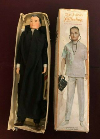 Vintage 1963 Remco Dr John Littlechap Doll With Extra Clothes