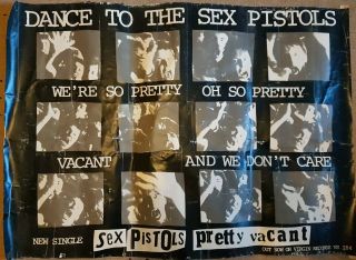- Rare Sex Pistols 1977 Pretty Vacant Promotional Poster - Vs184