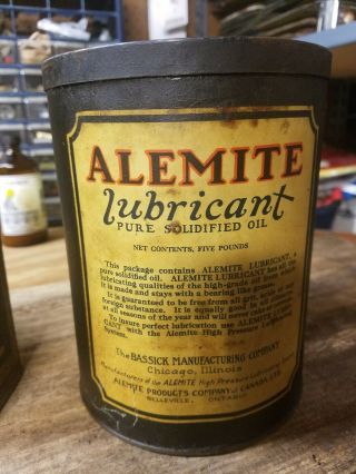 Rare Vintage Alemite Oil Can 1920 